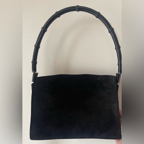 Handbags - RARE Vintage Tom Ford Gucci Suede Shoulder Bag